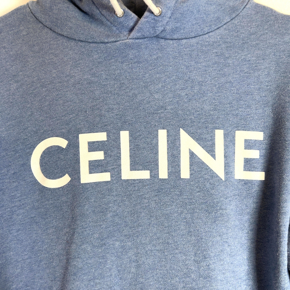 Celine Light Blue Logo Hoodie