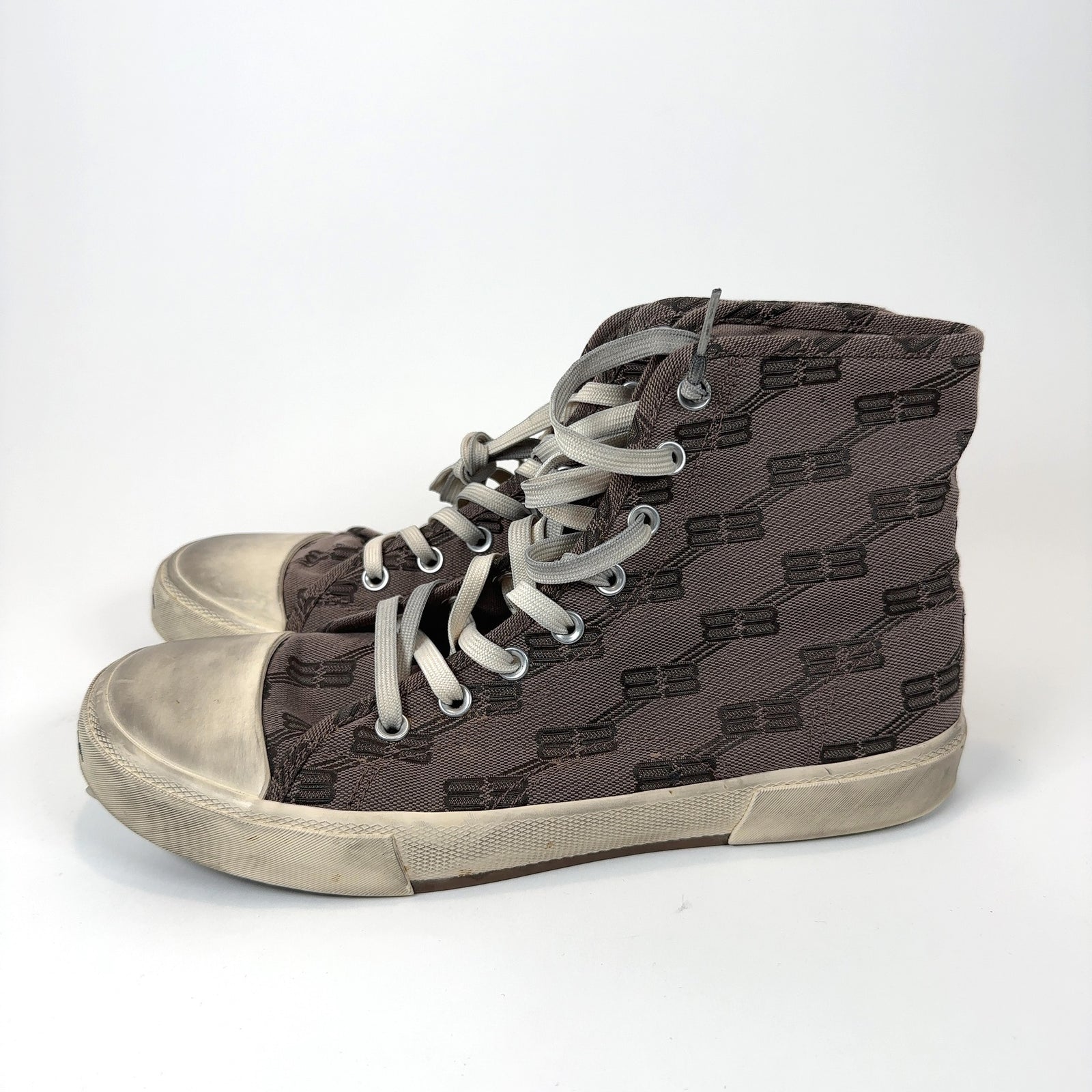Balenciaga All-Over Print Hightop Sneakers