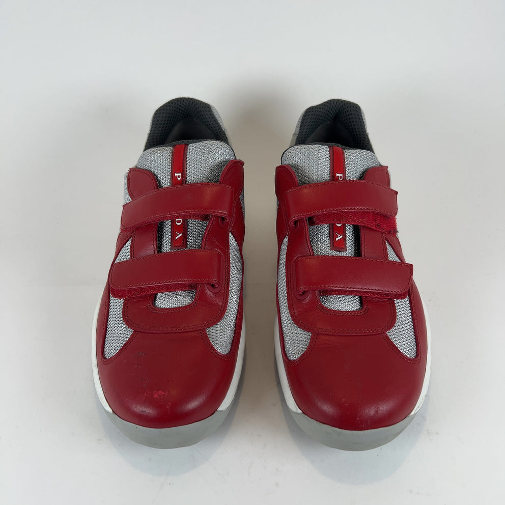 Prada Velcro Strap Americas Cups Low Top Sneaker