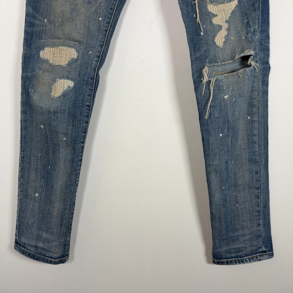 Number (N)ine x Guild Prime Flannel Patchwork Denim Jeans