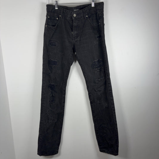 Dolce Gabbana Distressed Patch Jeans