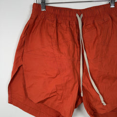 Rick Owens Strobe Penta Boxer Orange Shorts