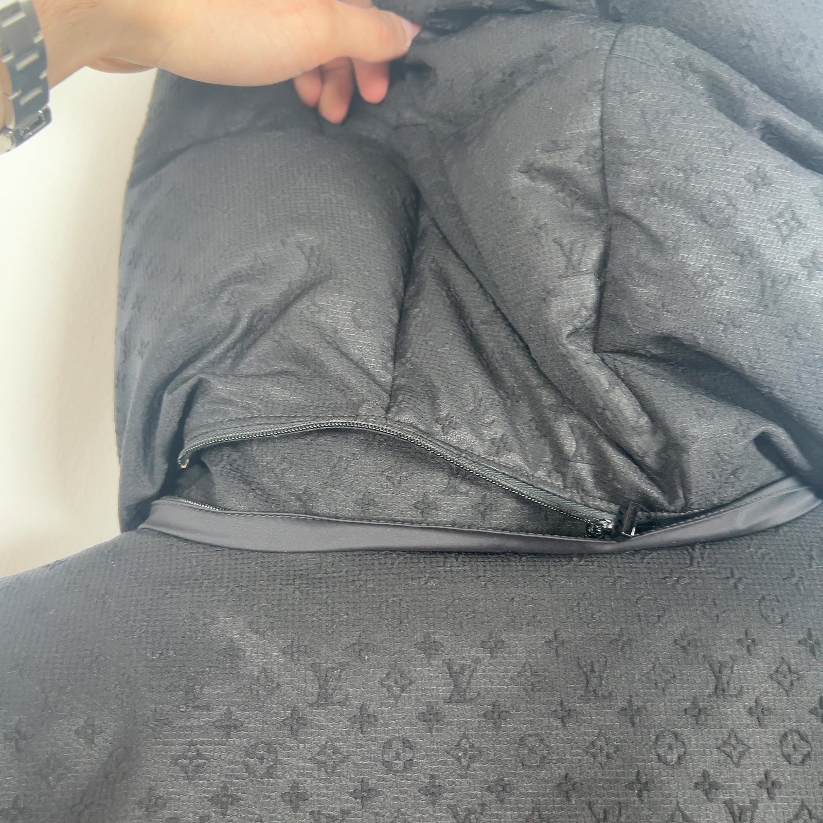 Louis Vuitton Monogram Nylon Puffer Jacket