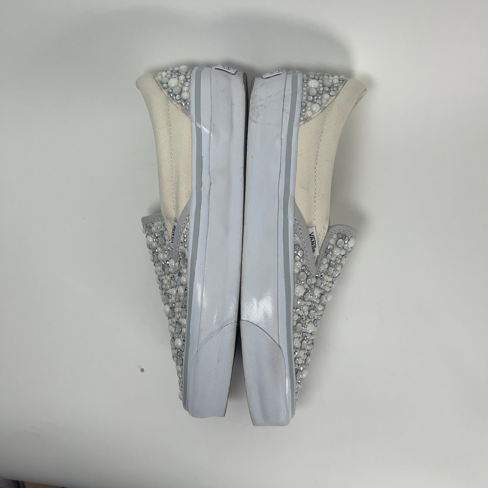 Vans x Mattias Golli Grey/White Slip On Pearl Checkerboard Slip On Sneaker Size 8