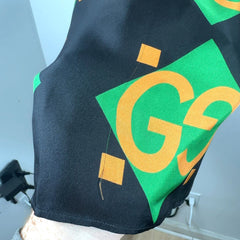 Gucci Mono-Block Silk Button-Up Shirt