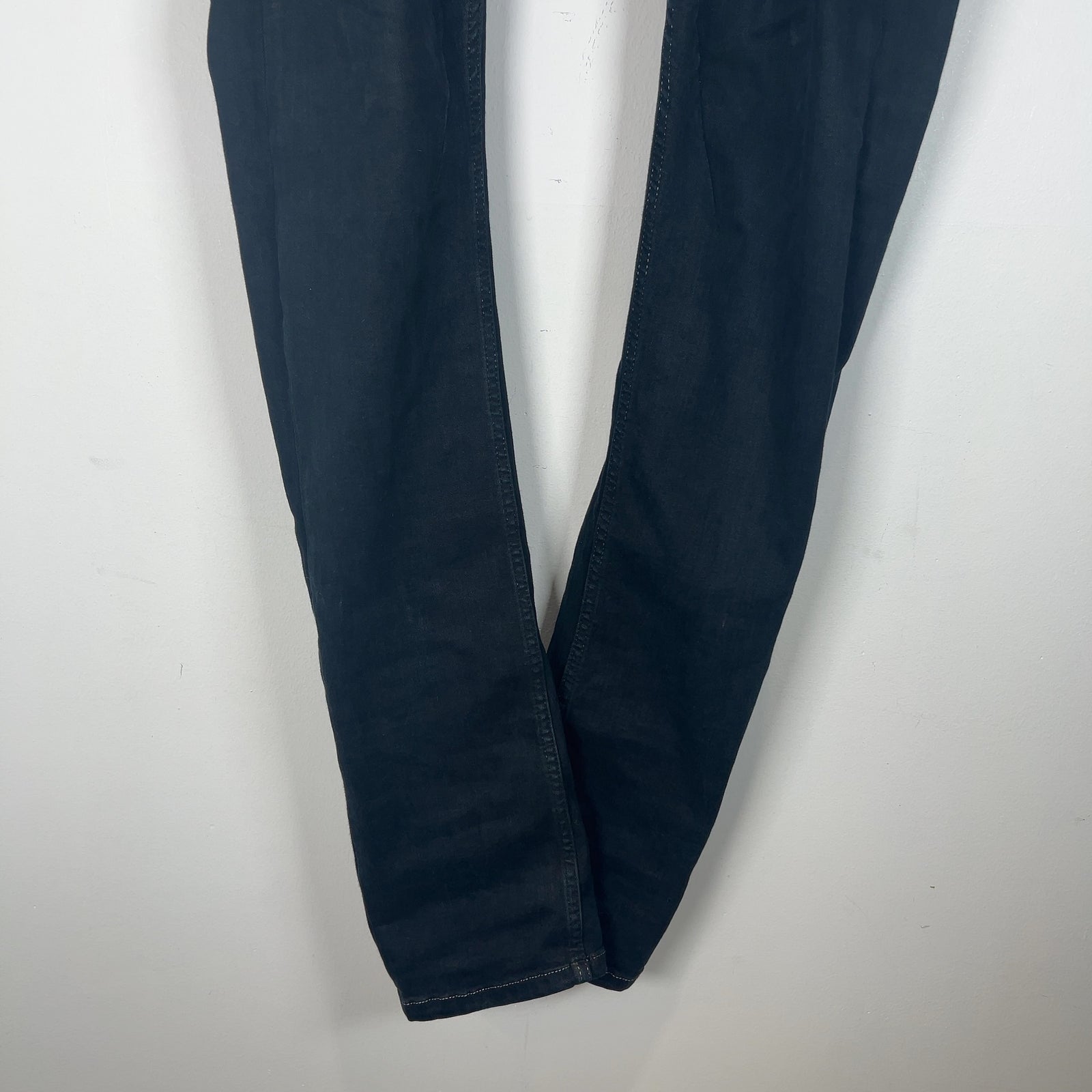Rick Owens Waxed 'Detroit Cut' Denim Jeans