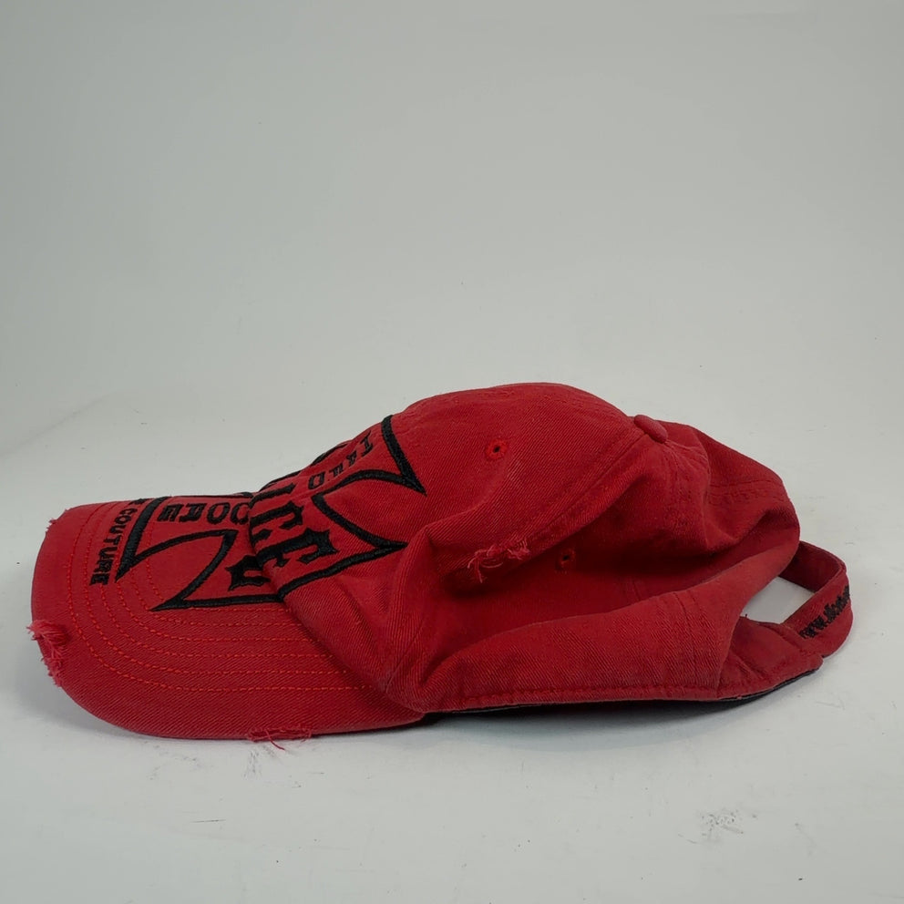 Alice Hollywood Iron Cross Embroidered Red Hat