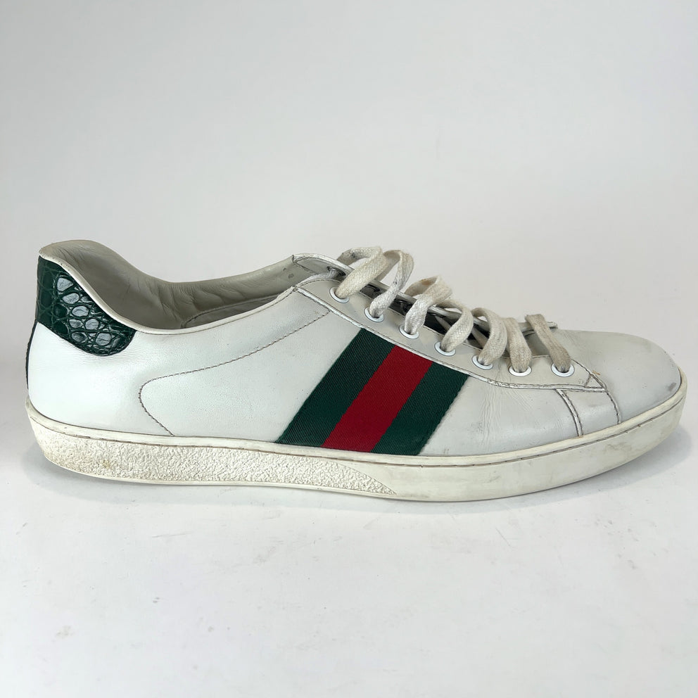 Gucci Ace Web Stripe Lowtop Sneakers