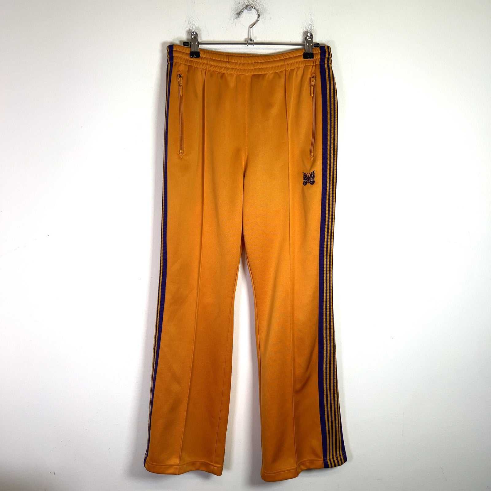 Needles Yellow/Purple Striped Track Pants
