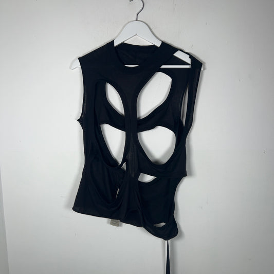 Rick Owens DRKSHDW SS18 'Membrane' Distressed Tank Top