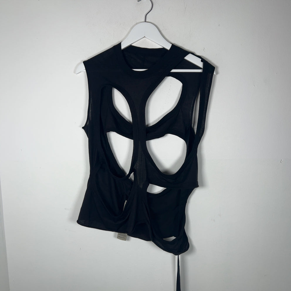 Rick Owens DRKSHDW SS18 'Membrane' Distressed Tank Top