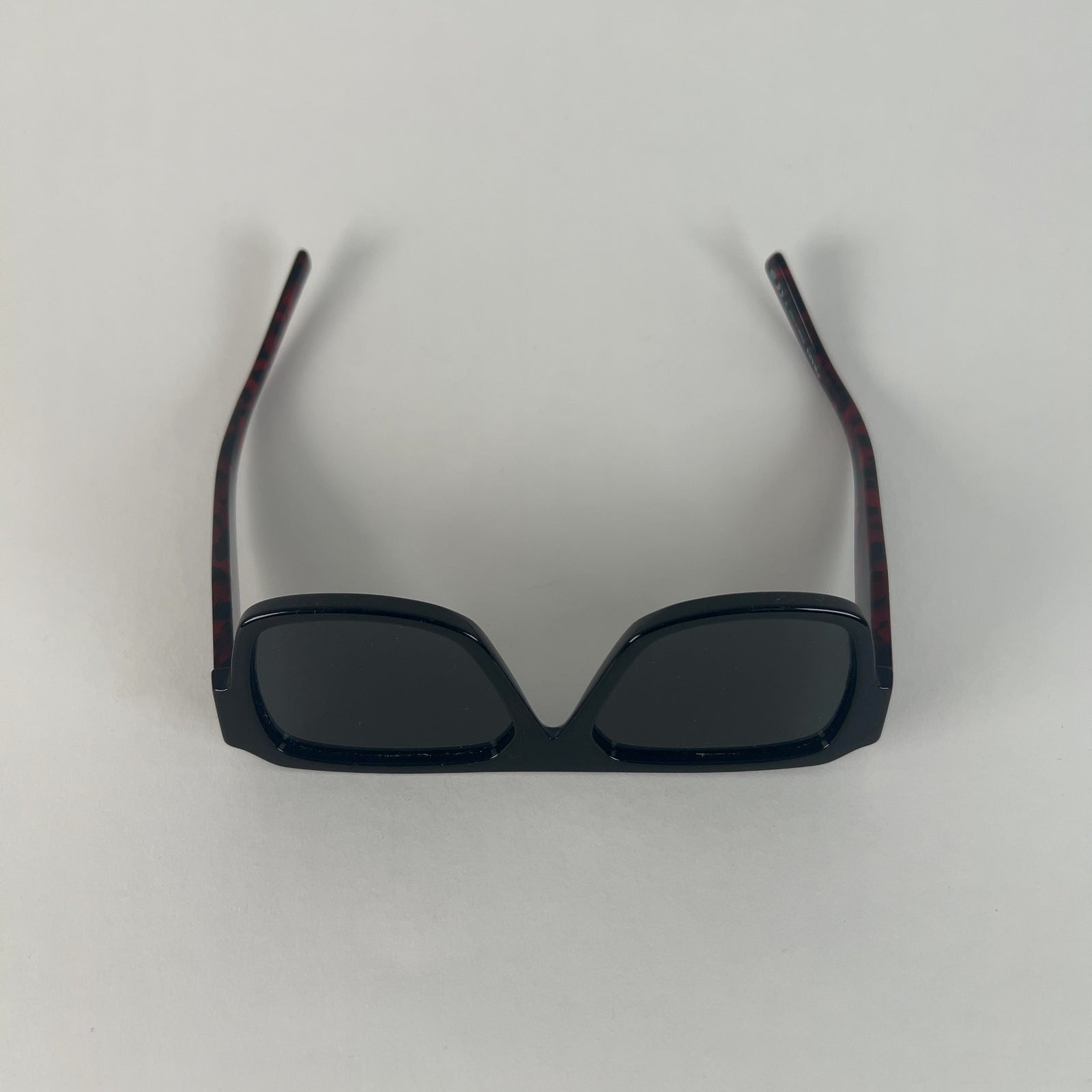 Prada Red Marble Acetate Sunglasses
