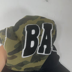 Bape Full Zip Half Camo Hoodie