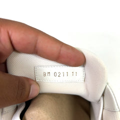 Louis Vuitton White/Blue Signature Trainers