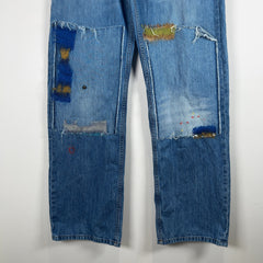 Marni Mohair Patchwork Denim Jeans