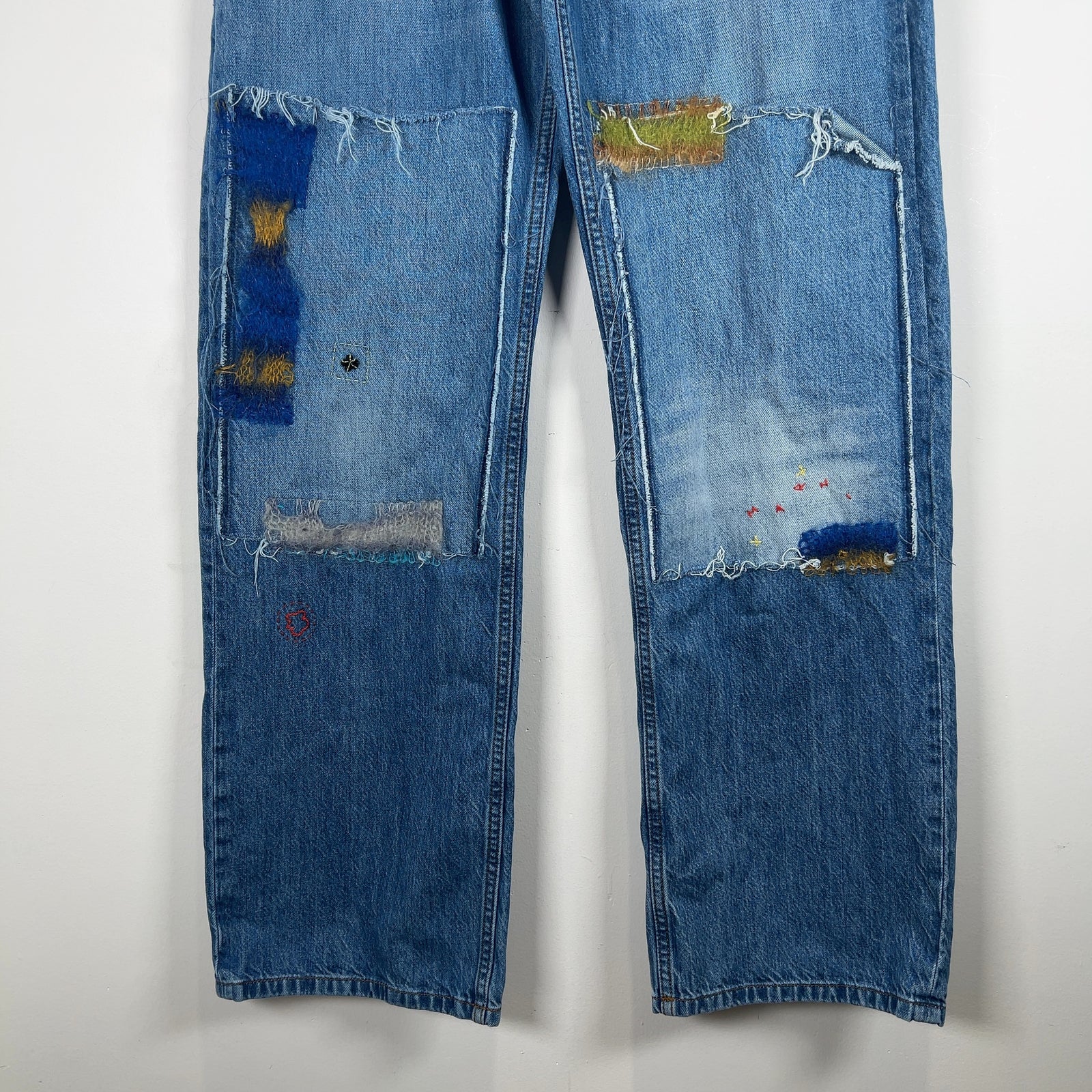Marni Mohair Patchwork Denim Jeans