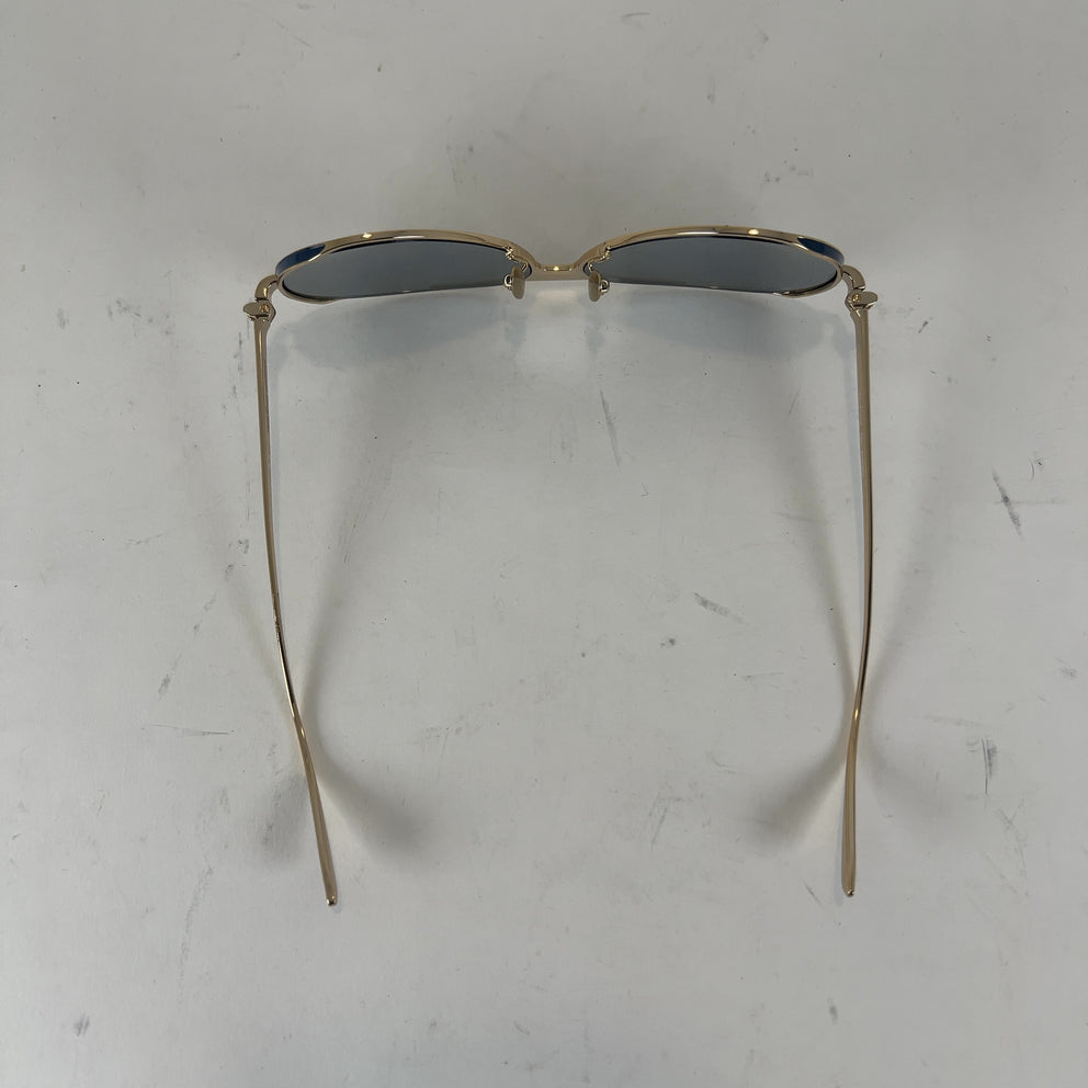 Alexander McQueen Enamel Aviator Sunglasses