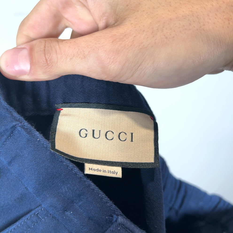 Gucci Striped Cuffed Slack Pants