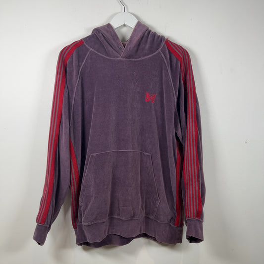 Needles Purple Red Hooded Track Hoodie