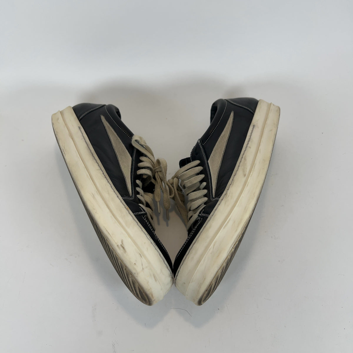 Rick Owens Black Mainline Vintage Low-Top Sneakers