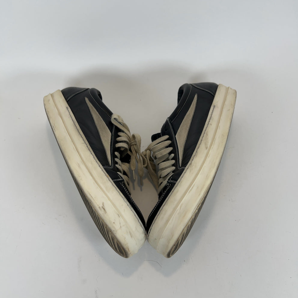 Rick Owens Black Mainline Vintage Low-Top Sneakers