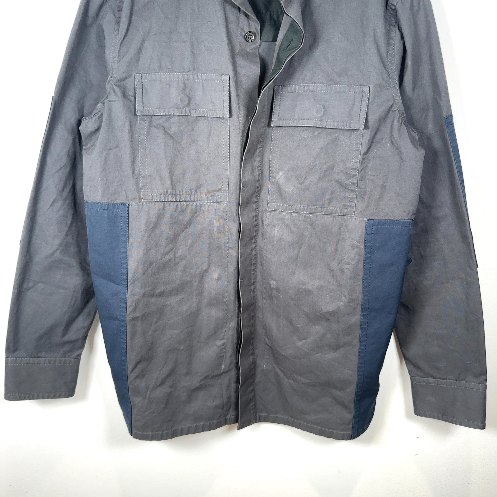 Bottega Veneta Multi-Pocket Military Patch Button-Up  Shirt