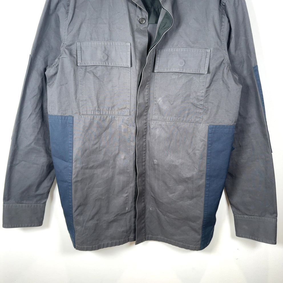 Bottega Veneta Multi-Pocket Military Patch Button-Up  Shirt