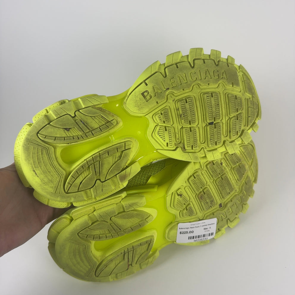 Balenciaga Neon Track 3 Lowtop Sneakers