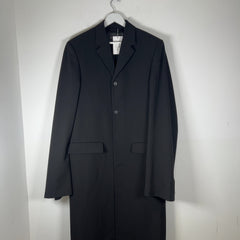 Balenciaga Barathea Black Duster Trench Coat