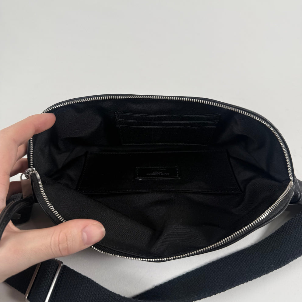 Saint Laurent Logo Detail Zipper Belt Bag Crossbody