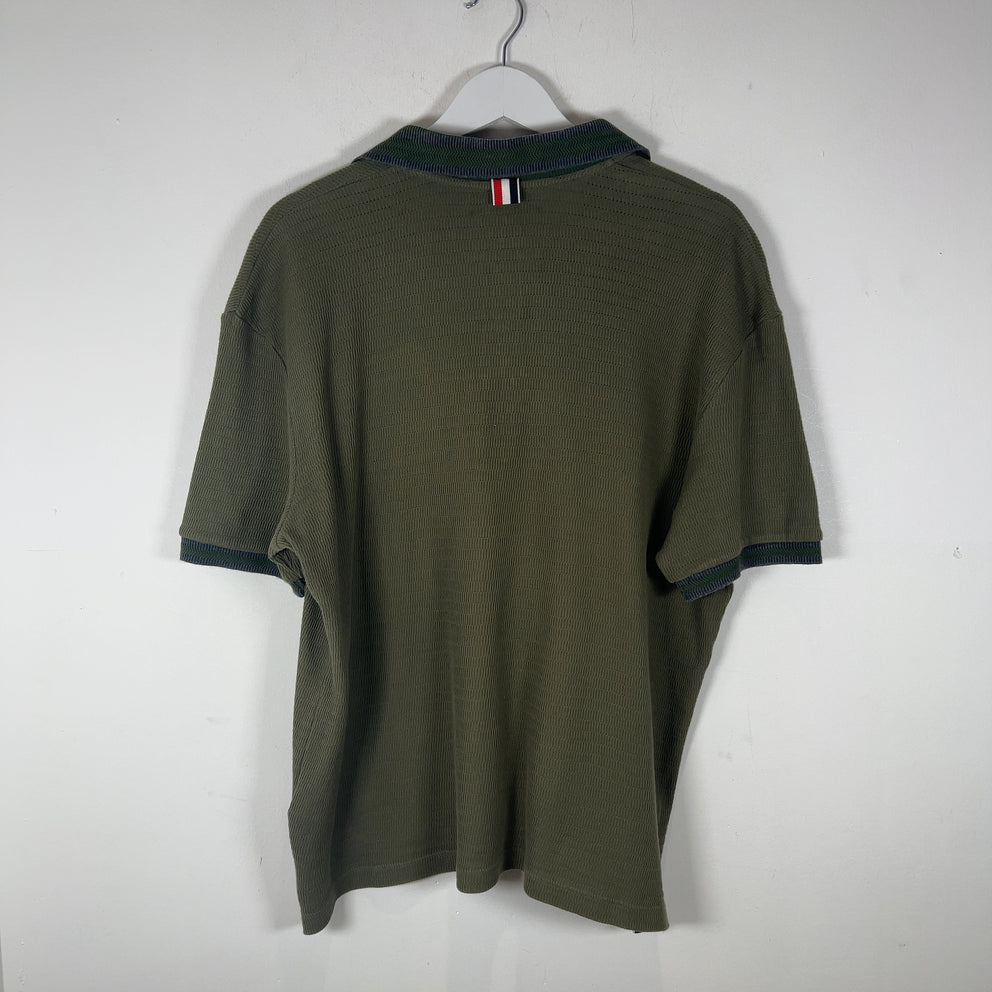 Thom Browne Striped Knit Polo