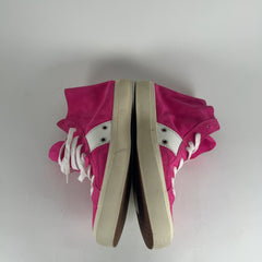 Tom Ford Pink Suede Leather High Tops Size 43.5