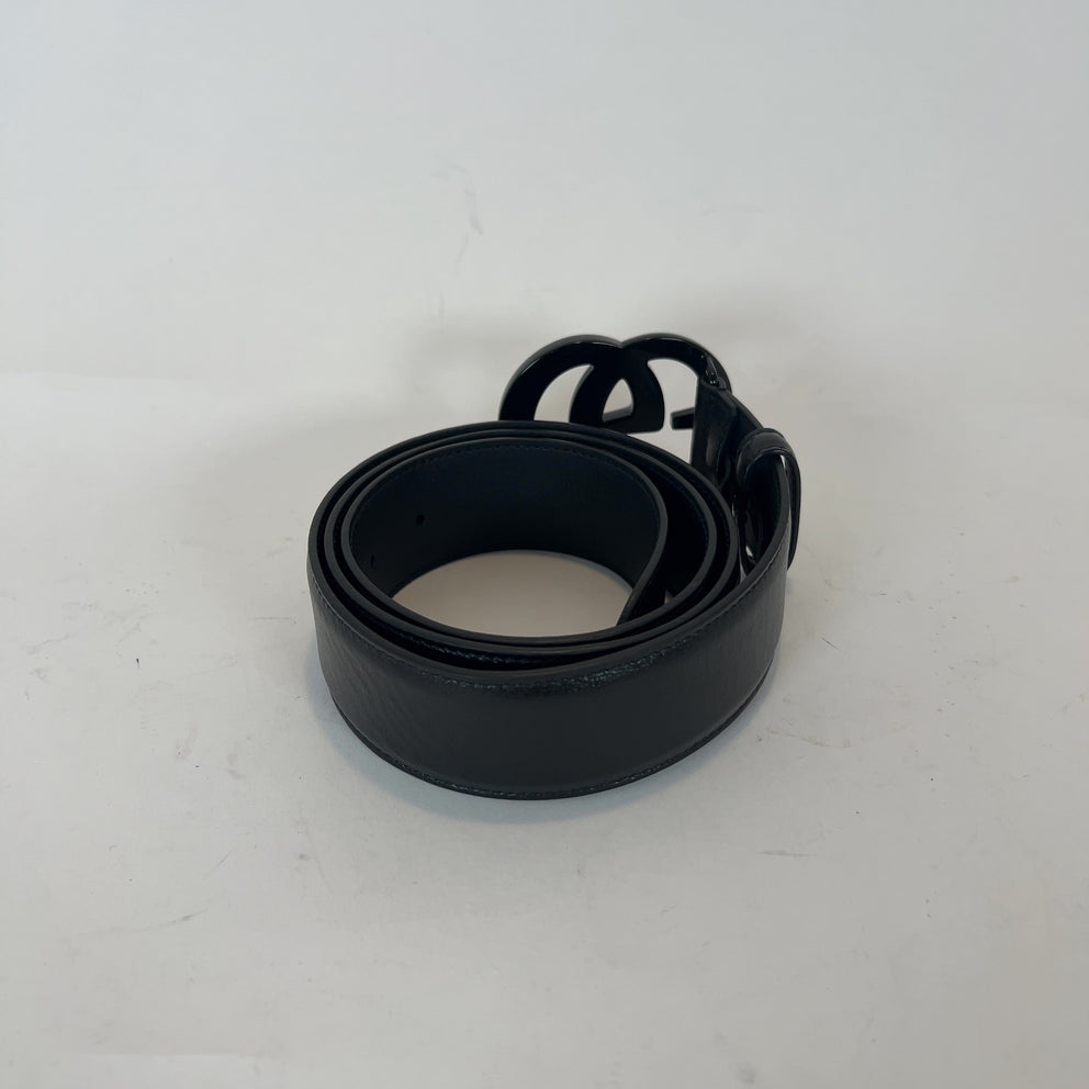 Gucci Black GG Buckle Belt