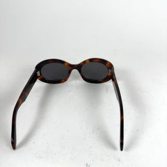Celine Oval Tortoiseshell Acetate 01 Sunglasses