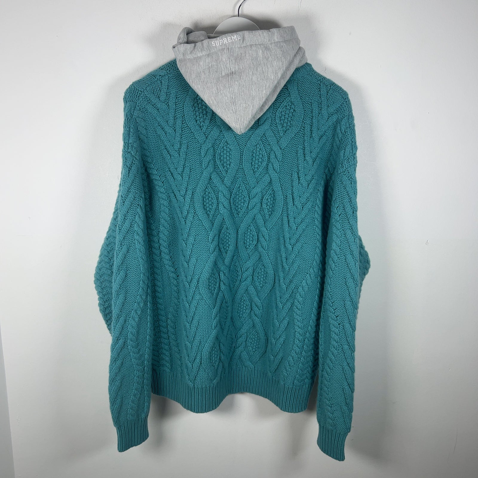 Supreme Cable Knit Hybrid Sweater