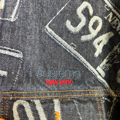 Supreme SS26 License Plate Denim Trucker Jacket