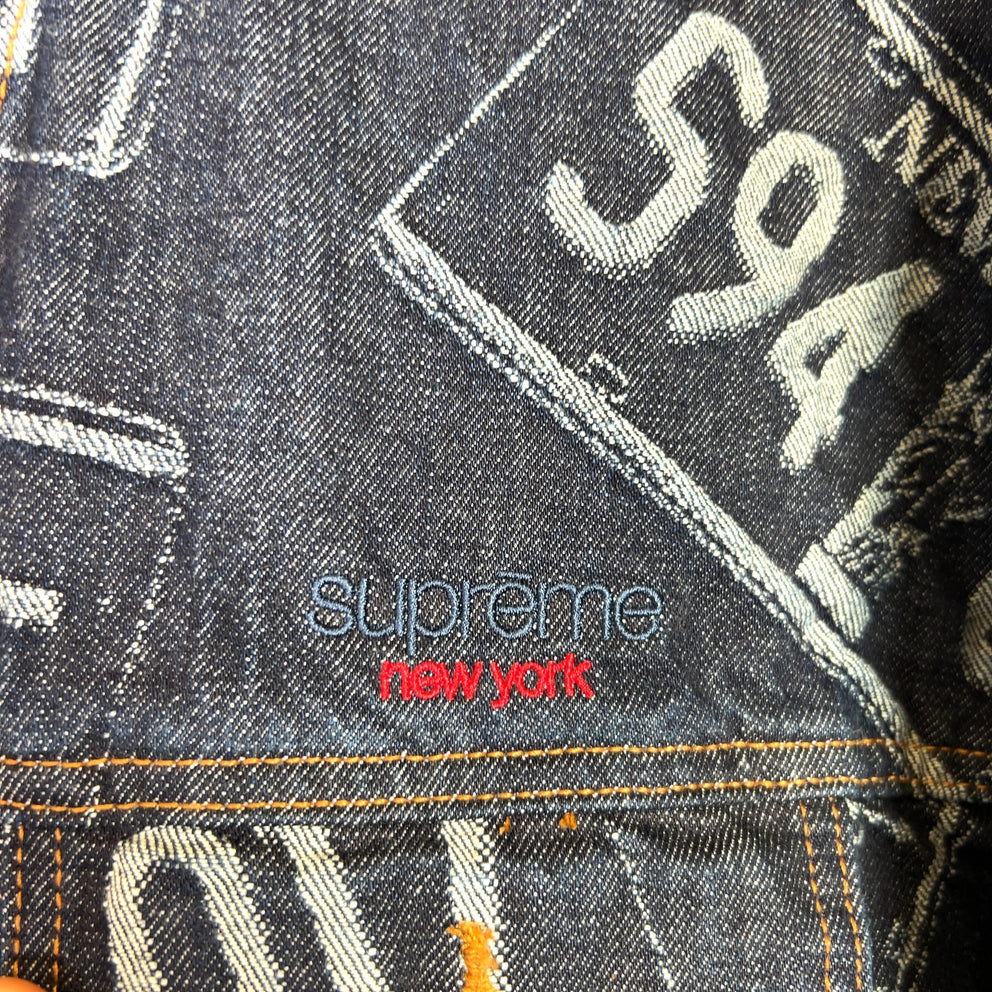 Supreme SS26 License Plate Denim Trucker Jacket