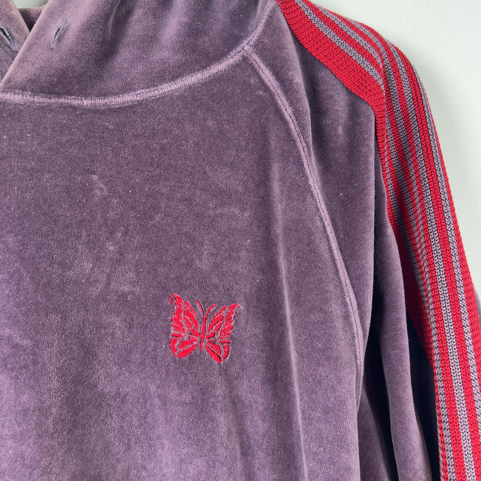 Needles Purple Red Hooded Track Hoodie