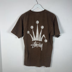 Stussy Crown Graphic Brown T-Shirt