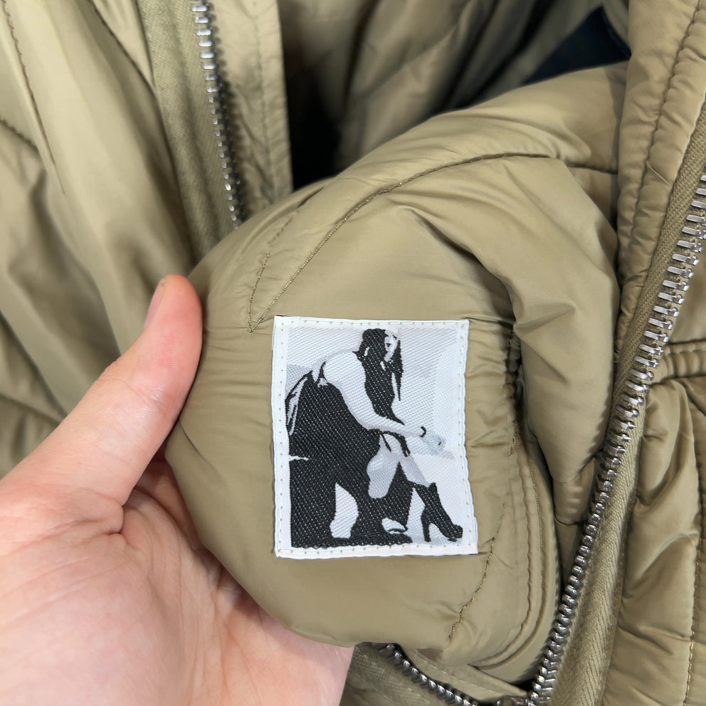 Rick Owens DRKSHDW Padded Gimp Full Zip Nylon Puffer Jacket