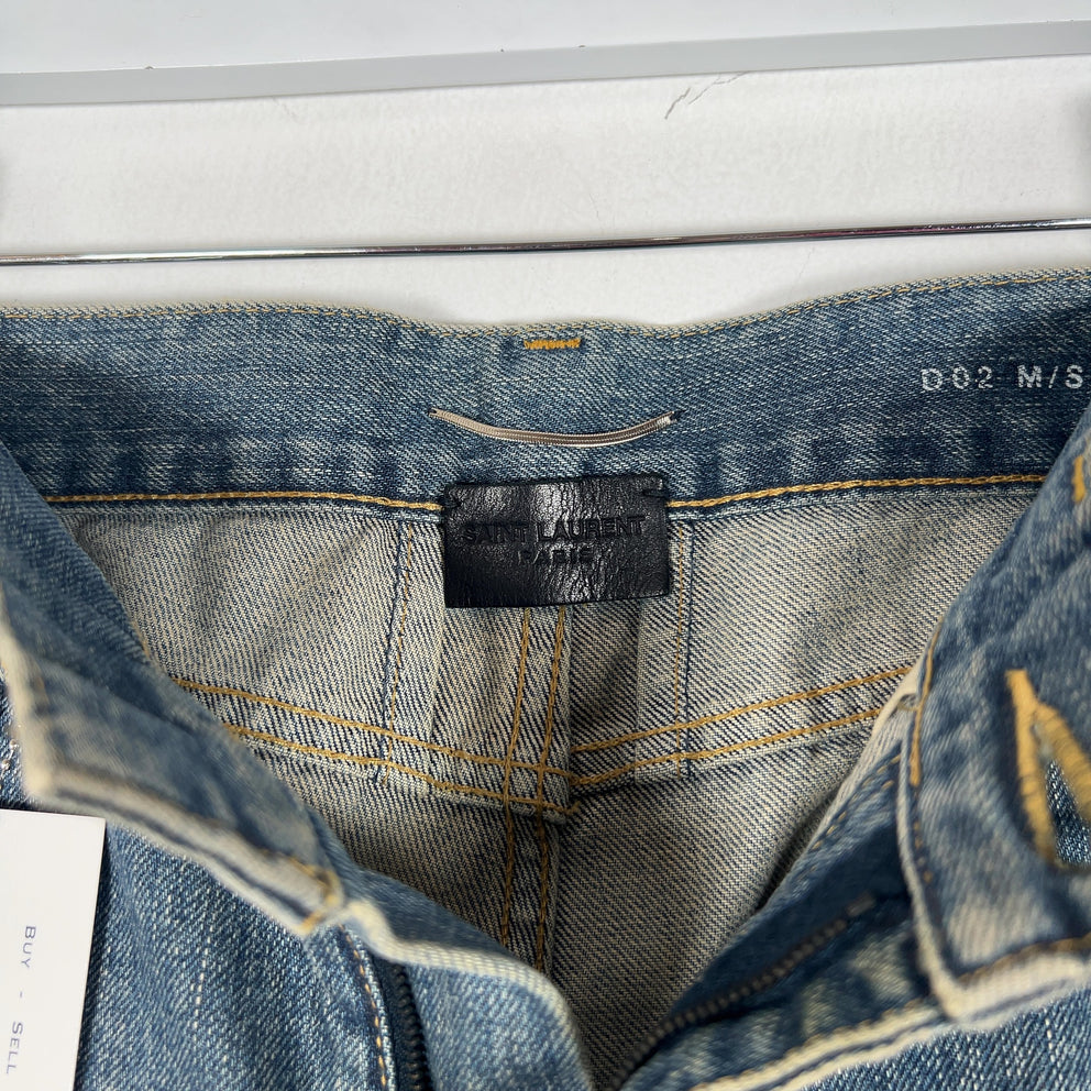 Saint Laurent Distressed Lightwash Skinny D02 Jeans