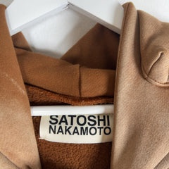 Satoshi Nakamoto Spell Out Logo Cargo Hoodie