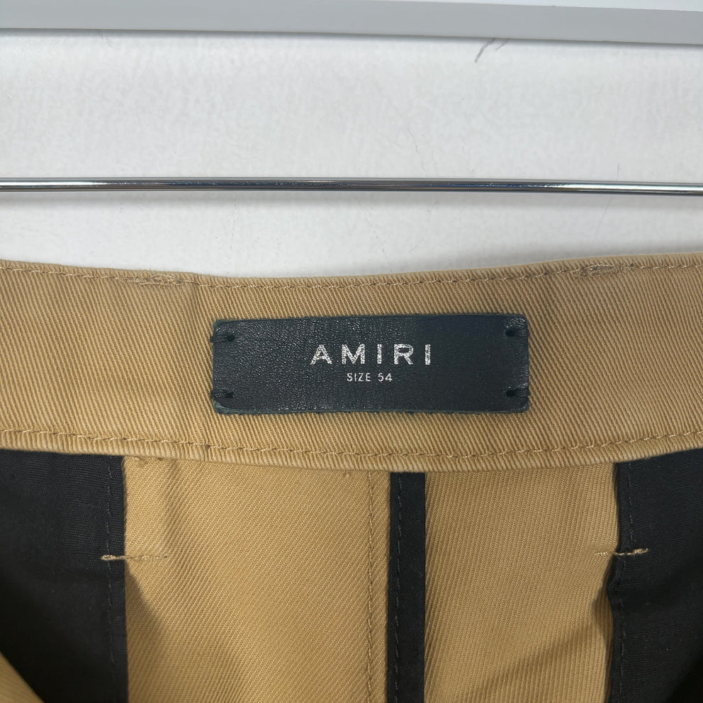 Amiri Khaki Logo Chino Shorts
