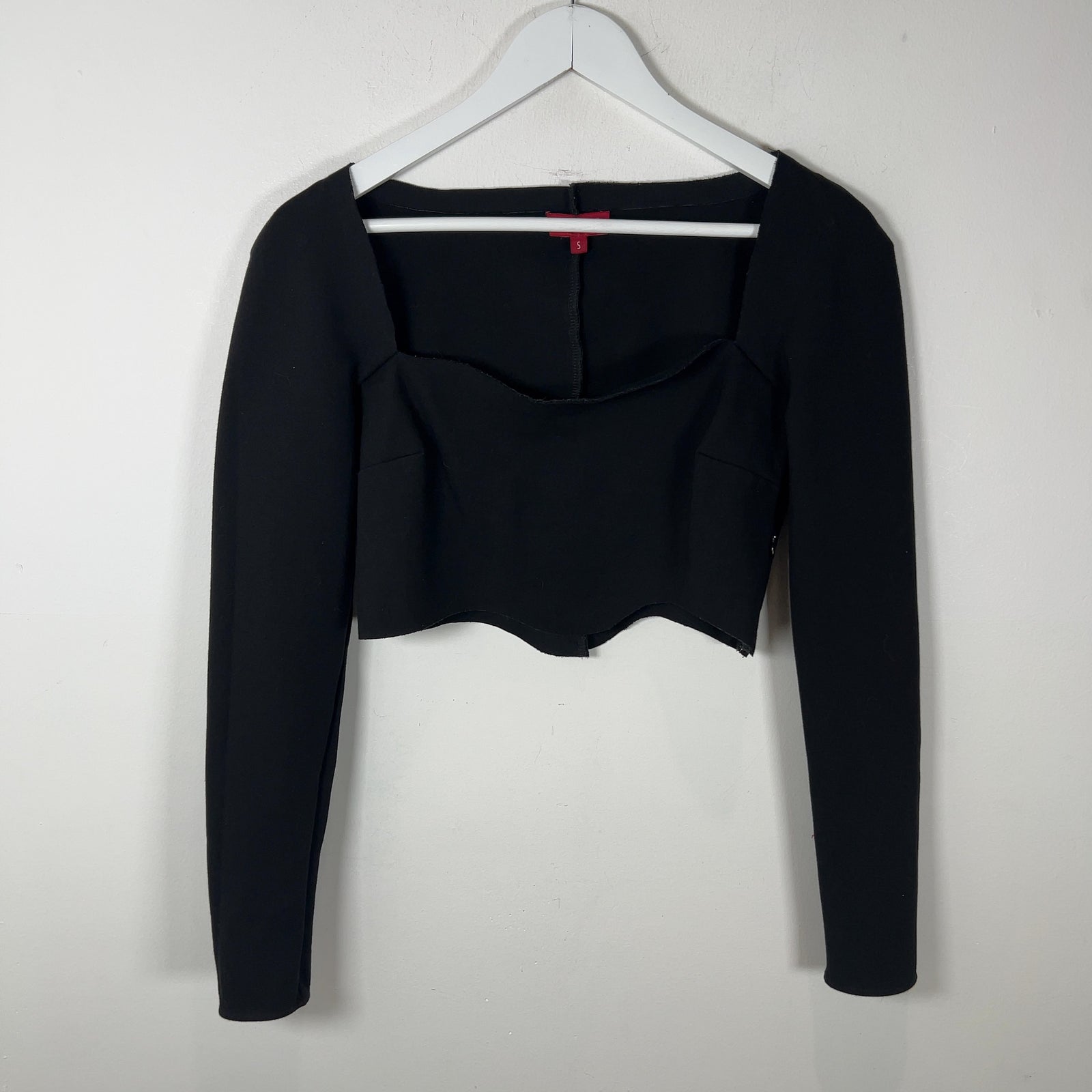 Staud Open Chest Zip-Up Long-Sleeve Longsleeve