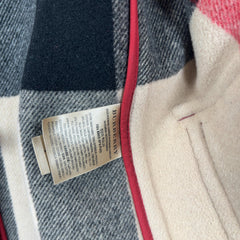 Burberry Red Wool Hooded Peacoat