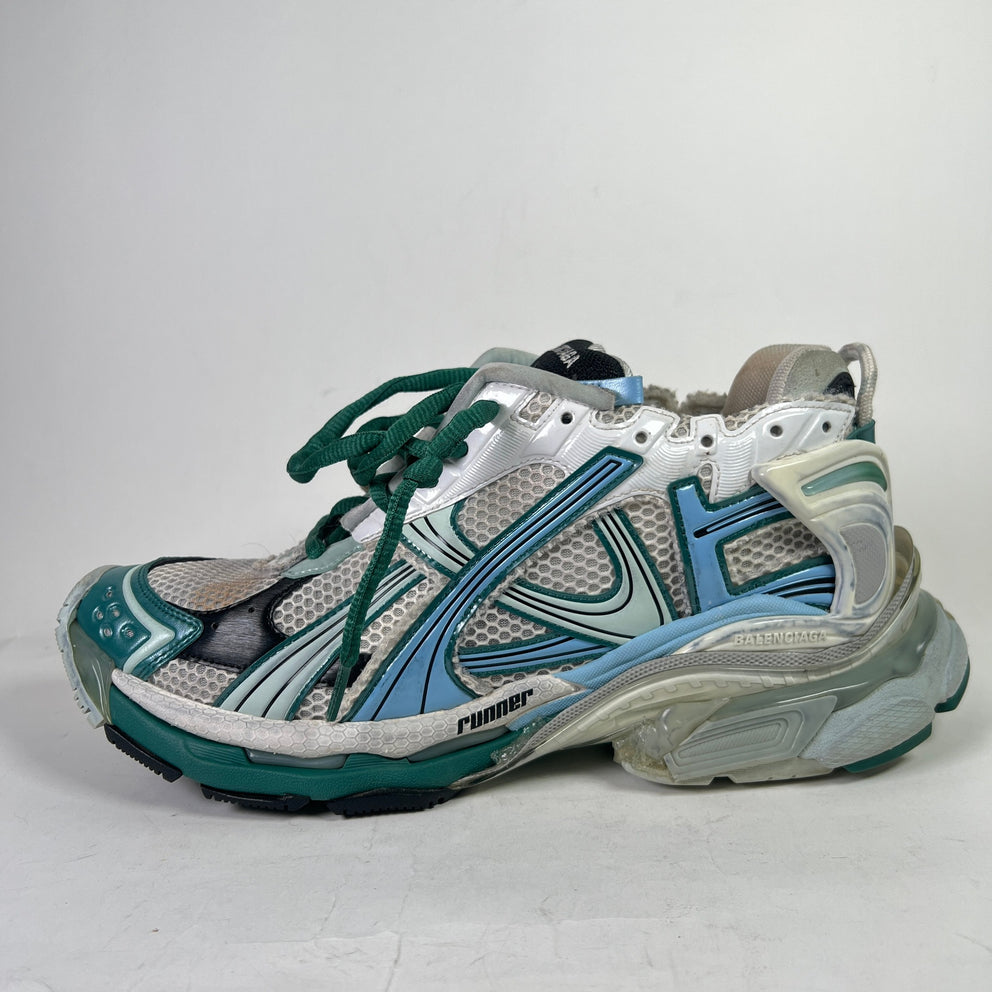 Balenciaga Green/Blue Mesh Runners