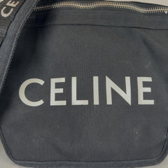 Celine Logo Nylon Trekking Messenger Bag