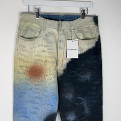 Givenchy Boro Tye-Dye Denim Jeans