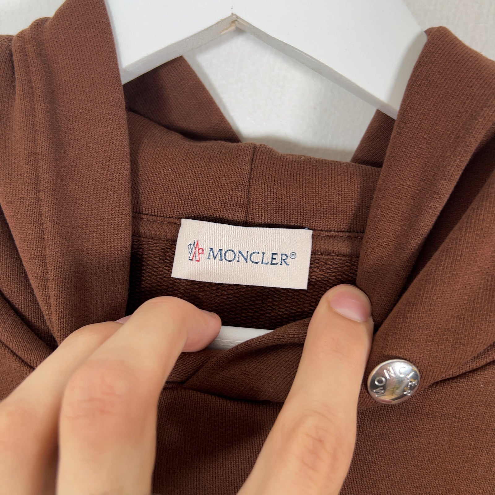 Moncler Spell Out Logo Hoodie