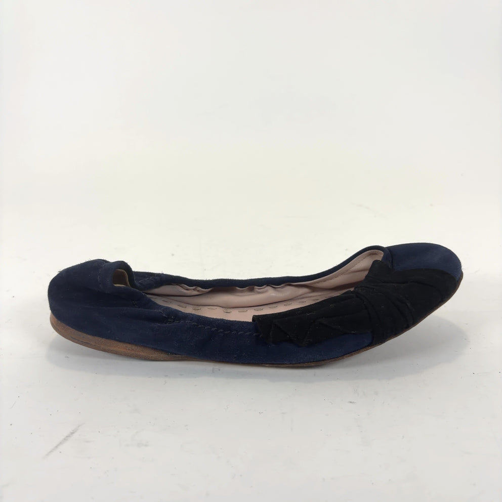 Miu Miu Navy Ballet Flats
